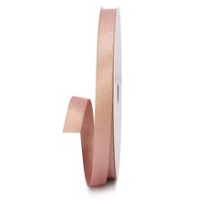 3/8" Rose Gold Ribbon 20 Yards Double-Faced for Wedding Gift Decor