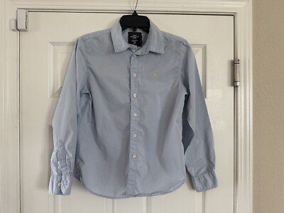 H&M LOGG boys dress SHIRT size 12 long sleeve blue collared button down