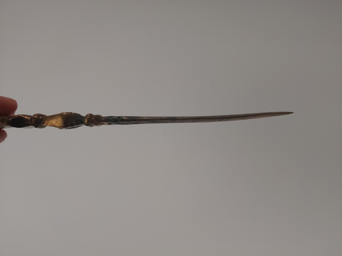 Vintage Brass Unicorn Letter Opener MCM Heavy Detailed 8.5” Long *READ