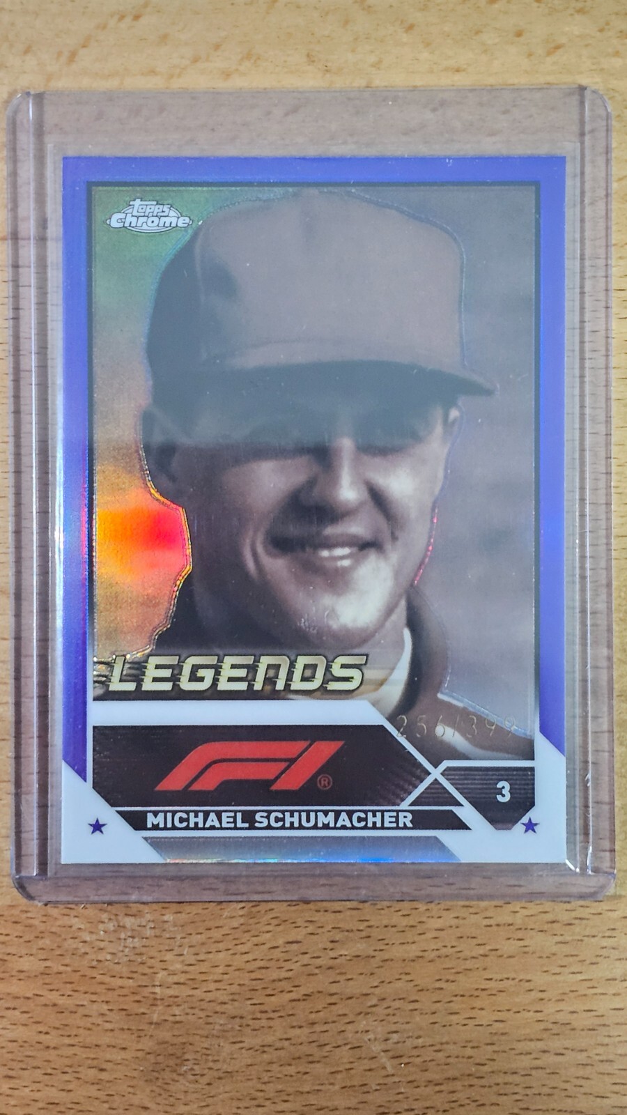Topps F1 Chrome 2023 Michael Schumacher Legends Purple Refractors /399 #199