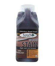 Saman 5950406 Semi-Transparent Wood Stain, Mahogany, 32 Oz