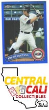 2011 Topps Chrome Nolan Fontana #USABB6 USA Baseball Blue Refractors SN,#350/499