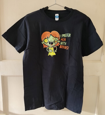 Shirt Woot T-Shirt - I Prefer Men With Brains - schwarz black - S
