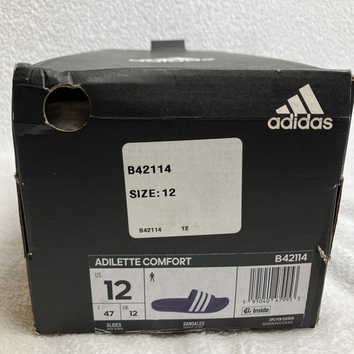 Sandalias Adidas Slides Unisex Adilette Boost Negras Para Hombre Adilette Comodidad Azul - Imagen 30 de 37