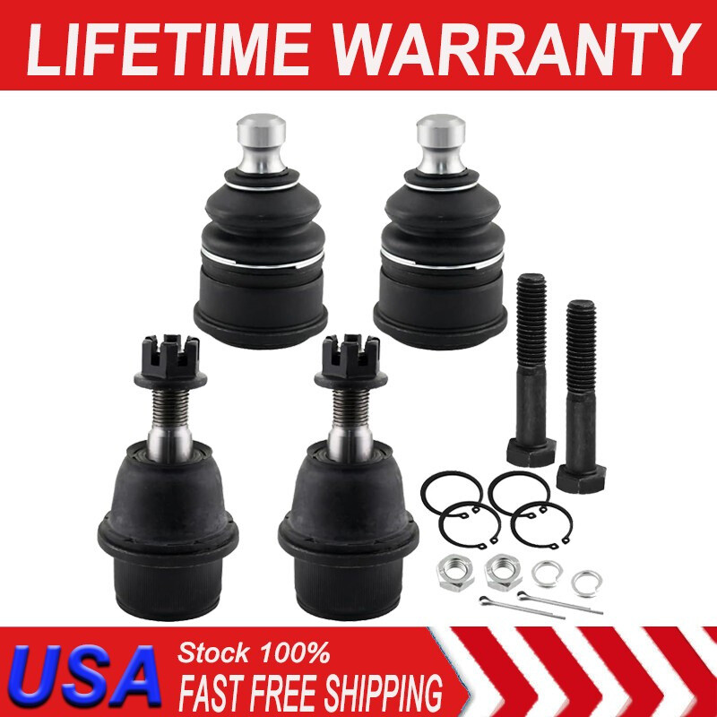 Front Upper and Lower Ball Joints for 2002-2009 GMC Envoy Chevy Trailblazer C5