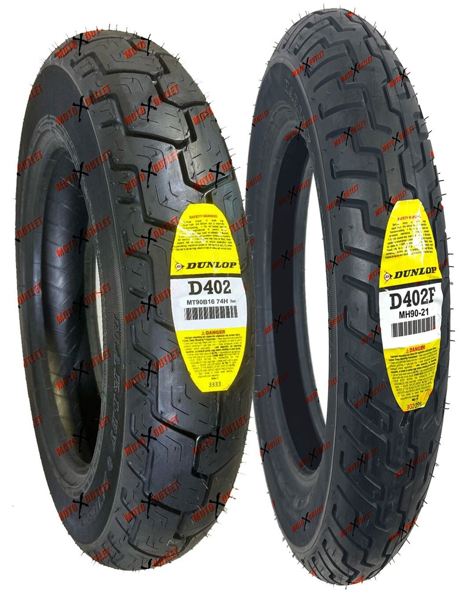 Dunlop D402 MH90-21 MT90B16 Front Rear Motorcycle Tire Set