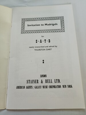 Invitation to Madrigals