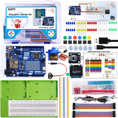 Education Starter Kit for Arduino UNO R4 Wifi DIY Electronic Components and Sens