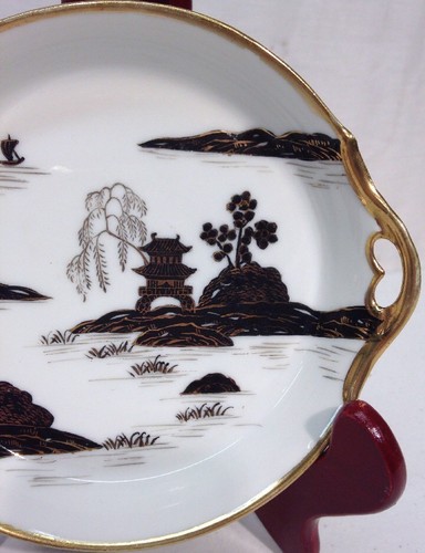 Nippon handbemalt Schmuckschale mit 2 Griffen - Bild 10 von 12