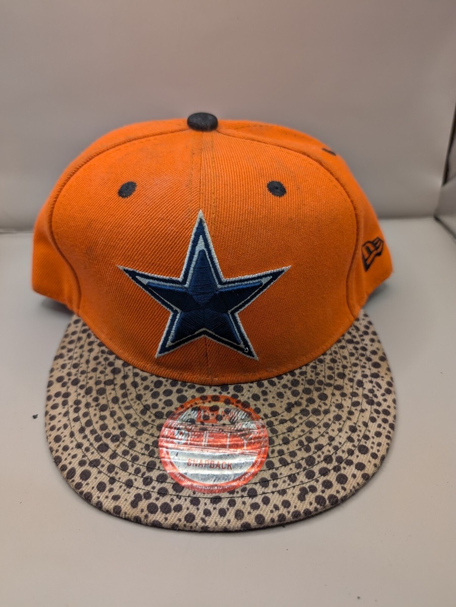 Dallas Cowboys Flect Hook New Era 9fifty Snapback Hat Cap Orange