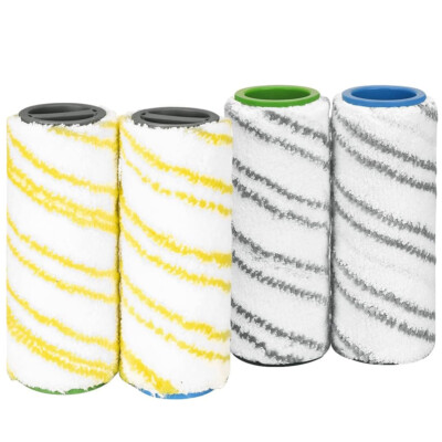 4x Bürsten-Rolle WALZEN für Kärcher Staubsauger EWM 2, FC 3, FC 5 Cordless~