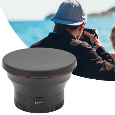 58mm 0.43X Wide Angle Lens Optical Glass Camera Lens With Macro Lens For Land  