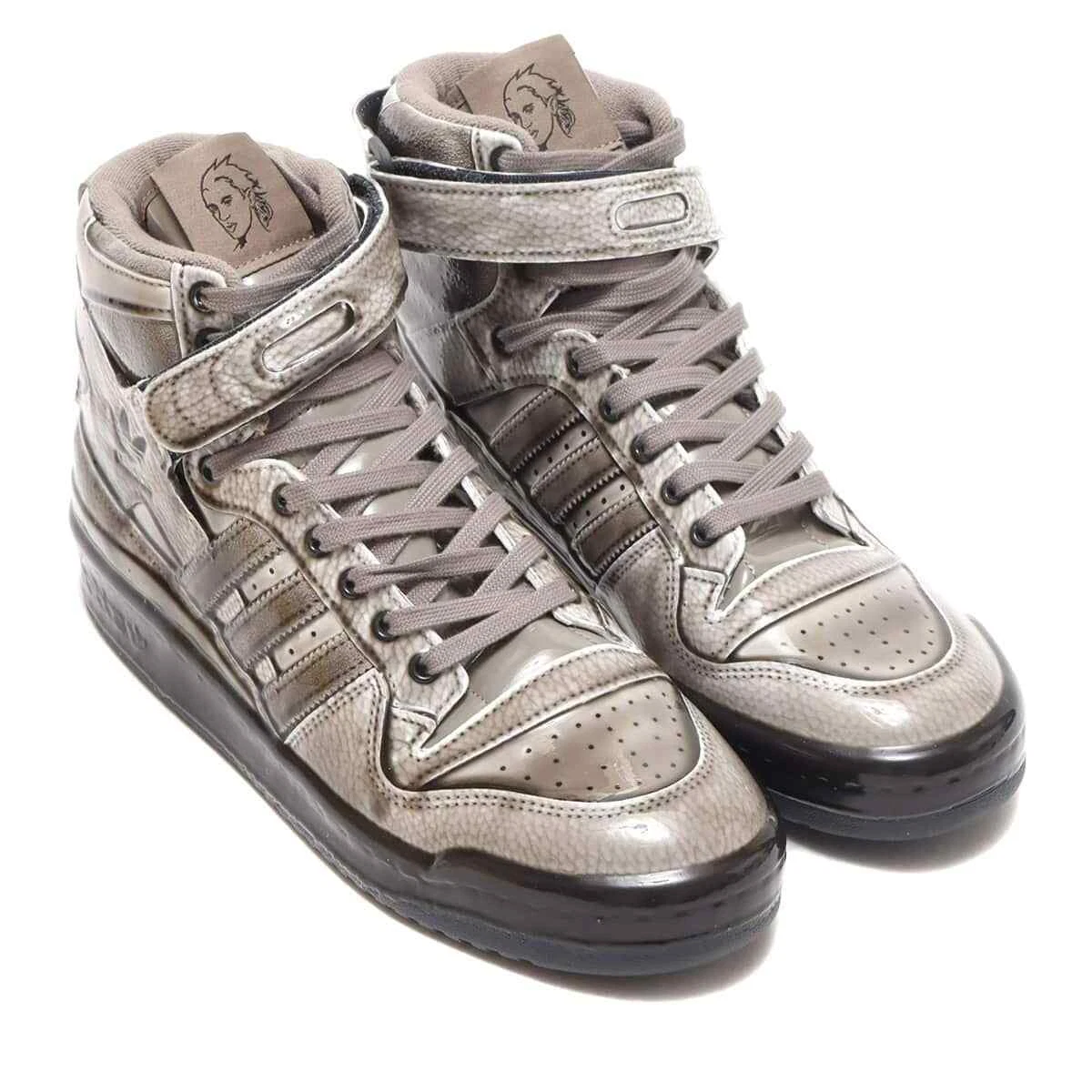 adidas Forum Hi Jeremy Scott Dipped Black High Top Retro Shoes Sneakers Men Size