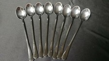 8 Iced Tea Spoons; Stainless Steel; Never used. 
