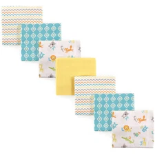 Luvable Friends Baby Cotton Flannel Receiving Blankets, Abc 7-Pack, One Size