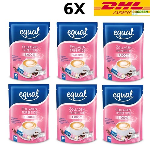Equal Coffee Mixed Fish Collagen Instant Powder No Sugar 180 g. X 6 Packs