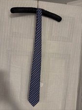 VINEYARD VINES Silk Tie New With Tags Blue with white flags  pink whale logos