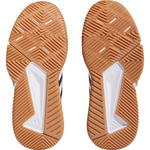 Women Adidas Court Flight Volleyball Shoes Size 9.5 Black White Gum IE1661 - Picture 5 of 20