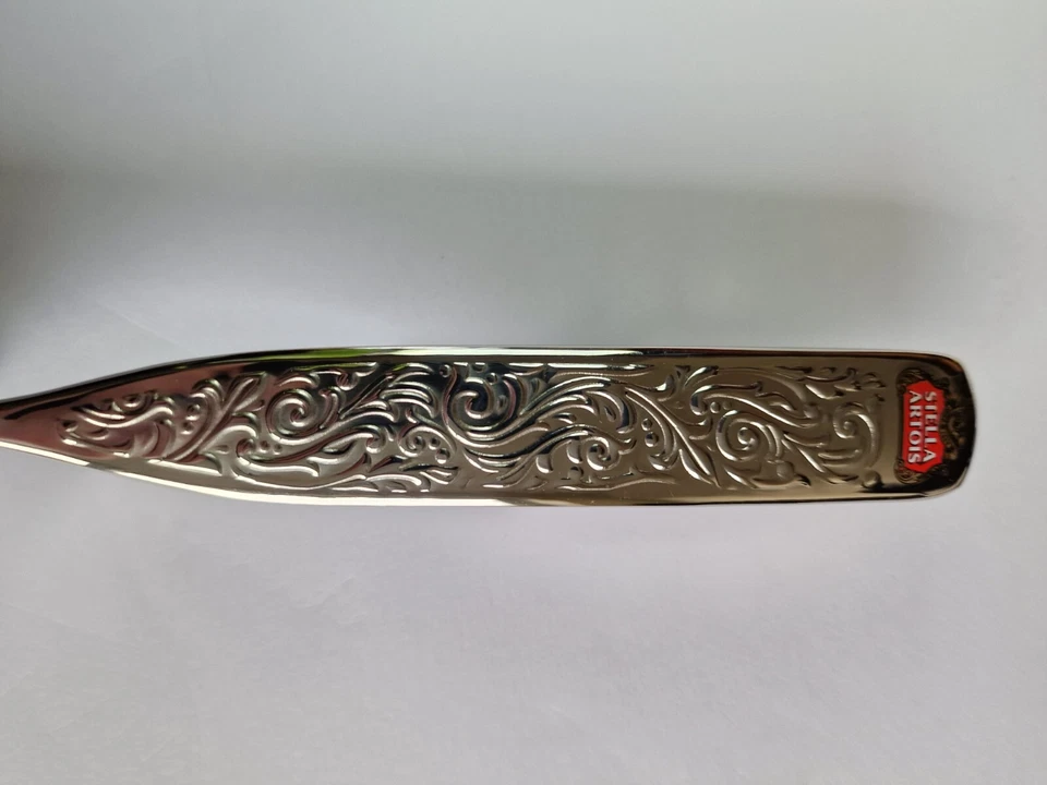 Skimmer de cerveza de acero inoxidable Stella Artois cada bar en casa necesita un toque de clase Foto 3 de 4