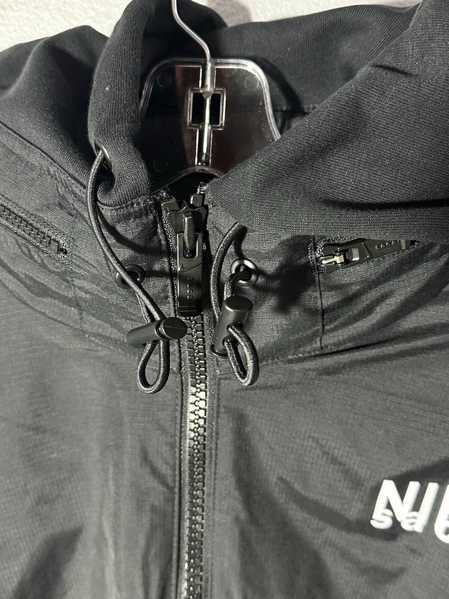 Men's Size 2XL - Nike x Sacai Full Zip Hoodie 'Black' DQ9029-010