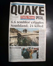 Northridge Earthquake San Fernando Valley Los Angeles CA Disaster 1994 Newspaper