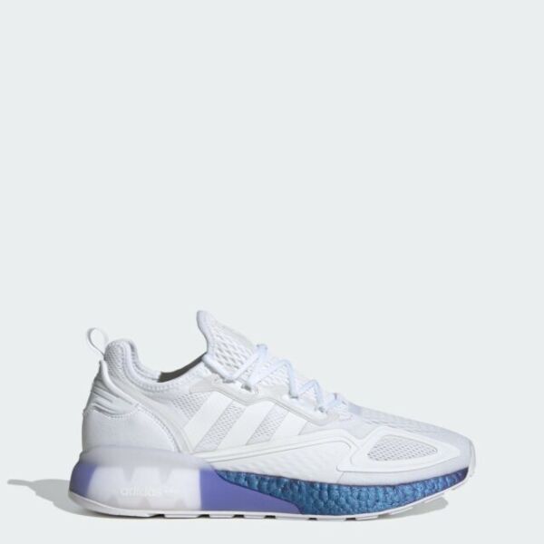 Size 11.5 - adidas ZX 2K Boost White Blue Violet for sale online 