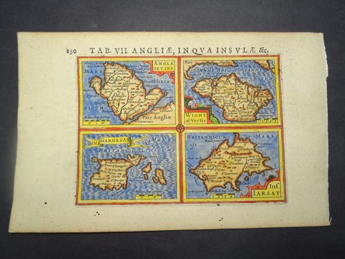 Antique Map of the English Islands by Petrus Bertius 1618 - Picture 2 of 4