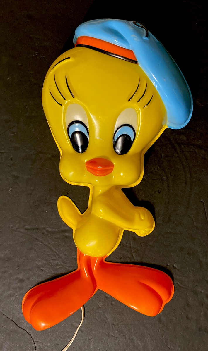 60s ビンテージ　トゥイーティー　壁掛けライト ルーニー Vintage Headlites Looney Tunes TWEETY Blow Mold Wall Lamp Light