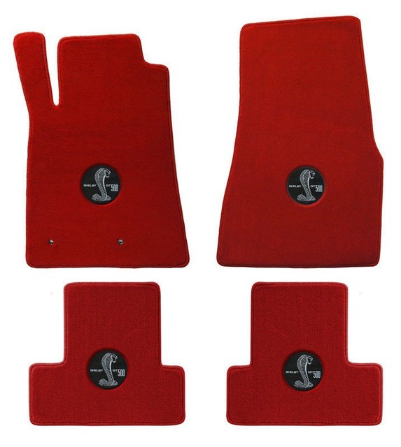 Shelby GT500 GT GT350 Cobra Velourtex Floor Mats Choice of Carpet and