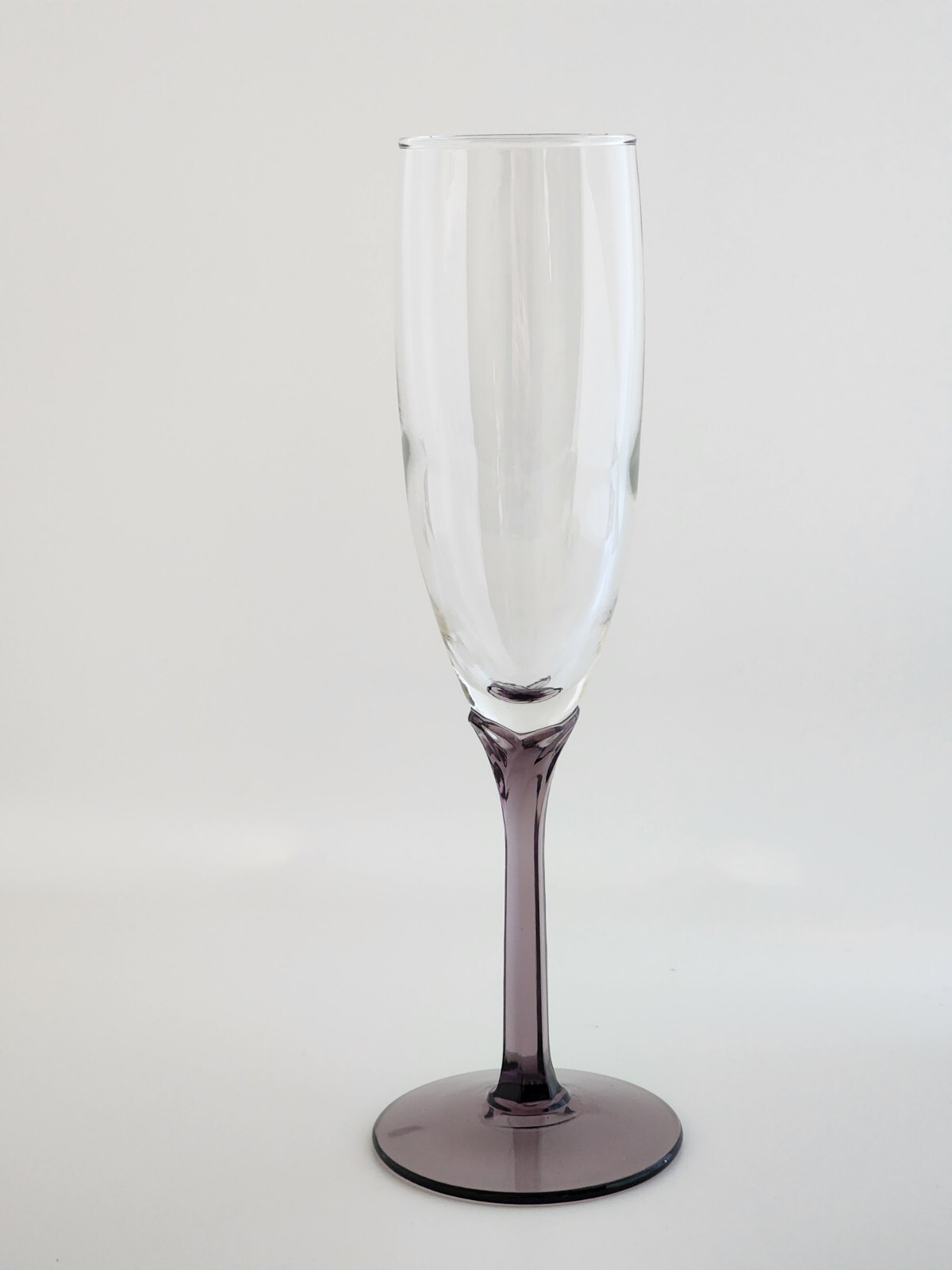 Glass Domain Libbey Glass Domain Champagne Flute Amethyst Purple Tulip Stem | eBay