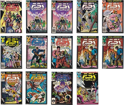 Psi-Force Annual 1 Vol 1 #1-12 missing #9 Stains Low grade Individually Sleeved