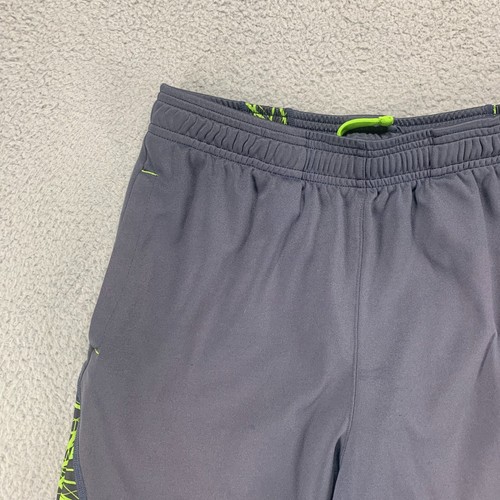 Fila Shorts Boys Large 14 / 16 Gray Green Athletic Sport Drawstring Youth Gym 26 - Picture 4 of 13