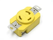 Marinco 30A 125V Locking Receptacle Yellow, L5-30 Nema 305CRR