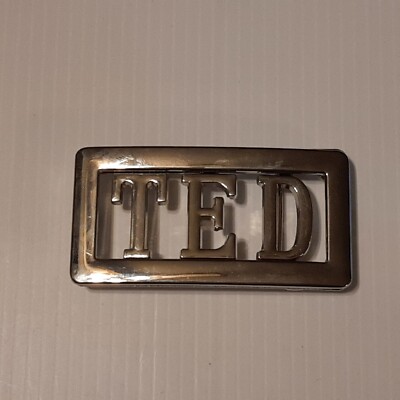 TED Custom Personalized Name Belt Buckle -Put your name or word on Buckle