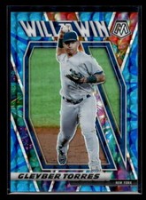 2021 Panini Mosaic #WTW7 Gleyber Torres 80/99 Will to Win Reactive Blue Yankees