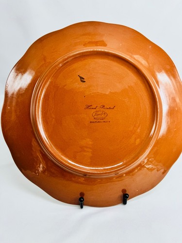 Stangl Sculptured Fruit 12" Chop Plate Round Platter Thanksgiving VTG 1966-78 - Bild 11 von 13