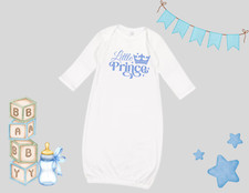 Baby Boy Little Prince Rib Layette Newborn Gift White Welcome Baby