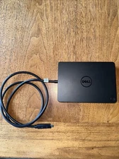 Working Dell WD15 K17A Laptop Docking Station & USB-C Cable   NO AC ADAPTER
