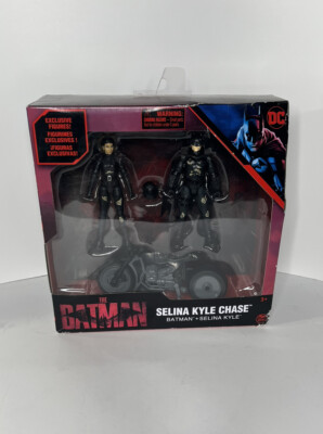 DC The Batman Selina Kyle Chase Action Figure Play Set Spin Master Batcycle