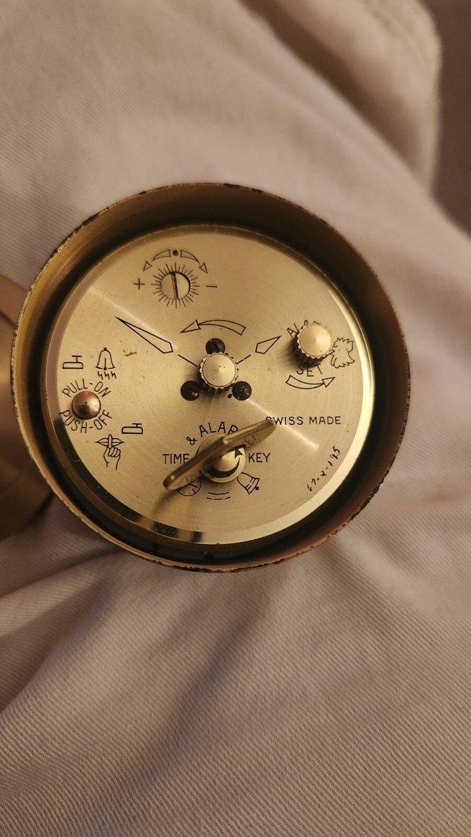 Vintage 1960's Tiffany & Co Swiss Made Manual Wind Travel Alarm