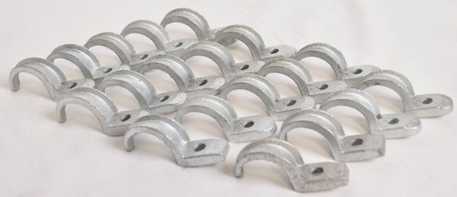 19 Count 1" Conduit Clamp One-Hole Pipe Straps Malleable Iron Lot - Picture 3 of 3
