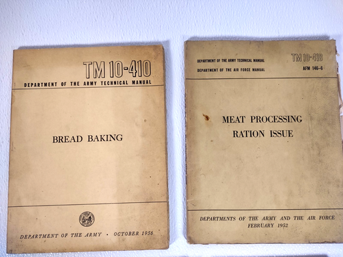VTG Army Recipes US Army Technical Manuals 1950's Food RARE Lot of 6 - Picture 2 of 12