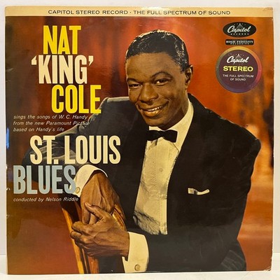 NAT KING COLE - St. Louis  Blues (1958 UK Pressing) - 12'' Vinyl Record LP - VG