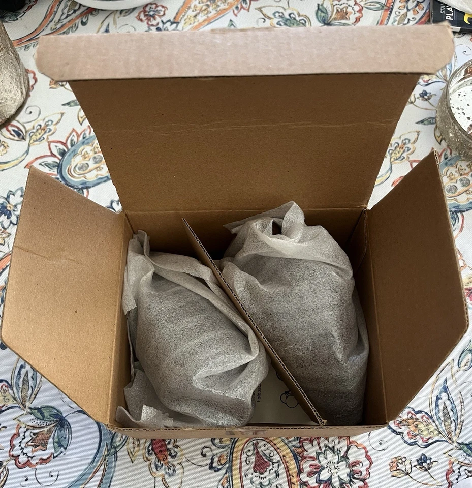 POTTERY BARN Library Urn Finials Aged Bronze Wooden Mahogany New in Box Foto 2 de 4