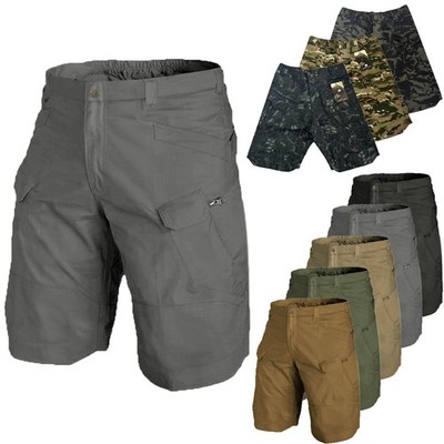 Outdoor Herren Wide-legs Bermuda Kurzhose Arbeithose Lockere Cargo Hose