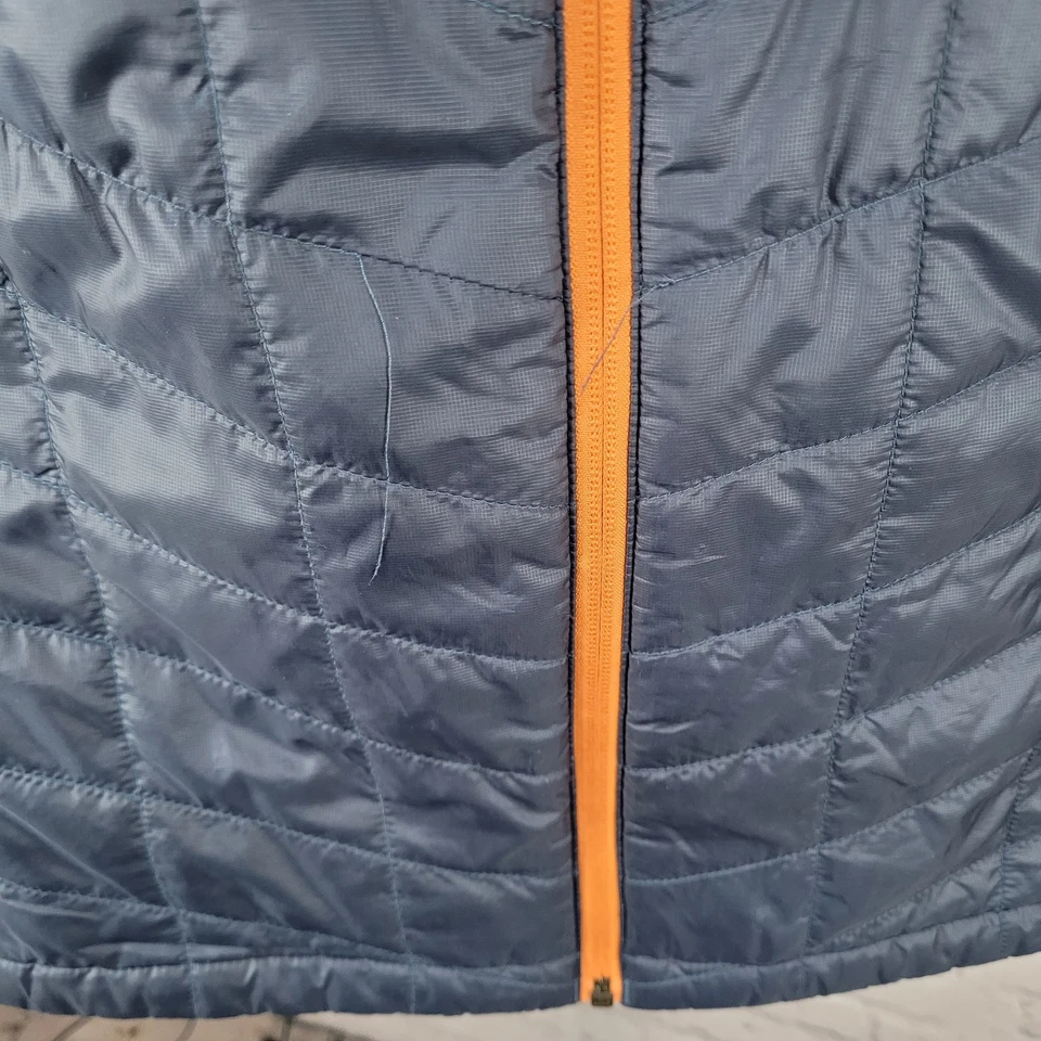 Chaleco LL Bean Azul Naranja Primaloft Aislado Ligero Bolsillos con Cremallera Grande L Foto 4 de 4