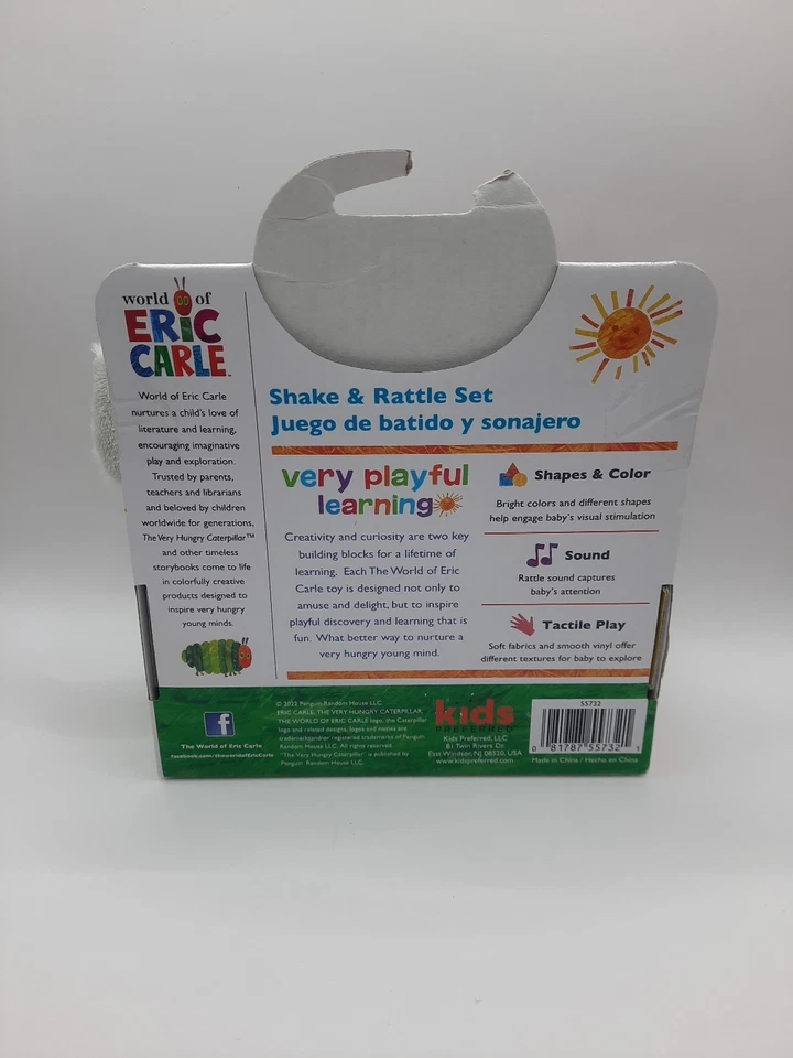 World of Eric Carle - La oruga muy hambrienta - Juego de sacudidas y sonajeros TOTALMENTE NUEVO Foto 4 de 4