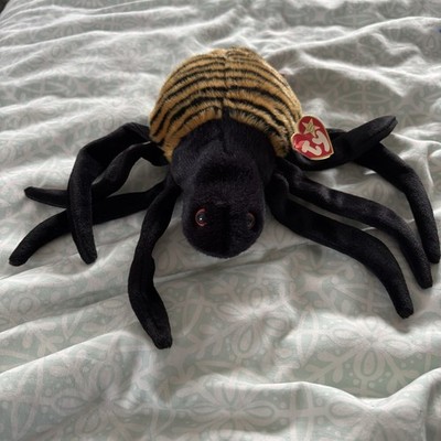 TY Beanie Buddy Spinner die Spinne 1999 Vintage Plüschtier Kuscheltier mit Herzanhänger
