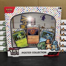 Pok mon TCG Scarlet Violet 151 Poster Collection Box 3 Packs New Sealed 1 Box