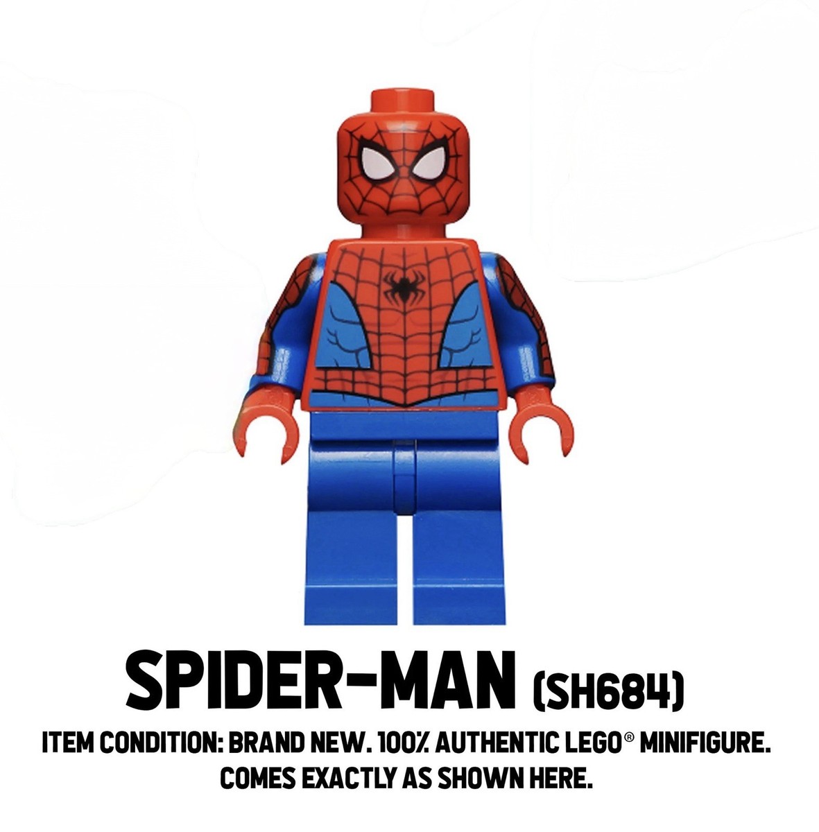 LEGO® Marvel Spider-Man Minifigure sh0684 Blue Arms Web Print NEW